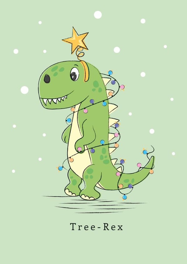 Tree-rex Dinosaur Christmas created by Picture Perfect