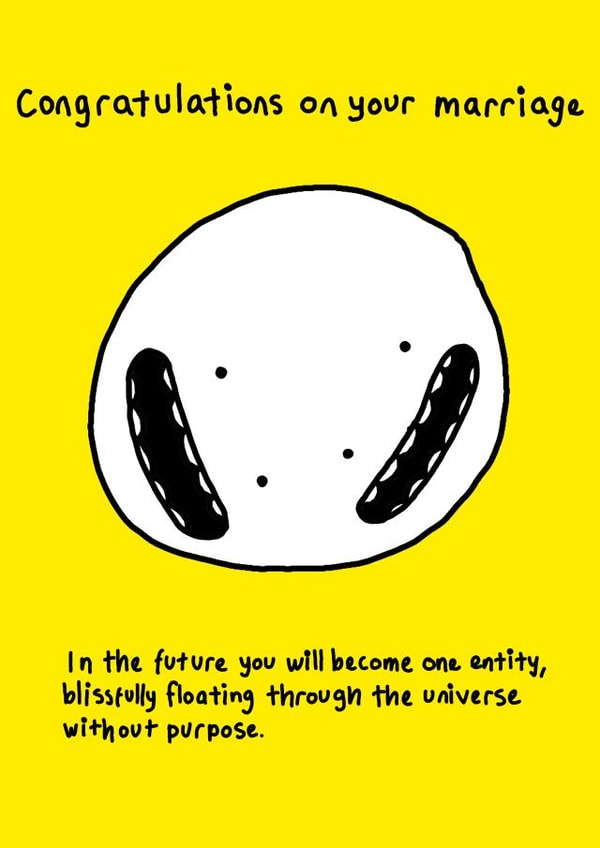 Marriage is FOREVER. - funny commitment wedding card created by Tiger Fluff