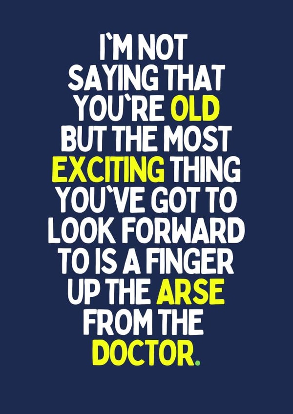 Old Birthday card  created by Dangerous Dave 