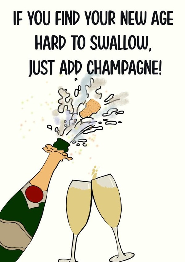 Swallow champagne! created by Opal Designs by Nicola