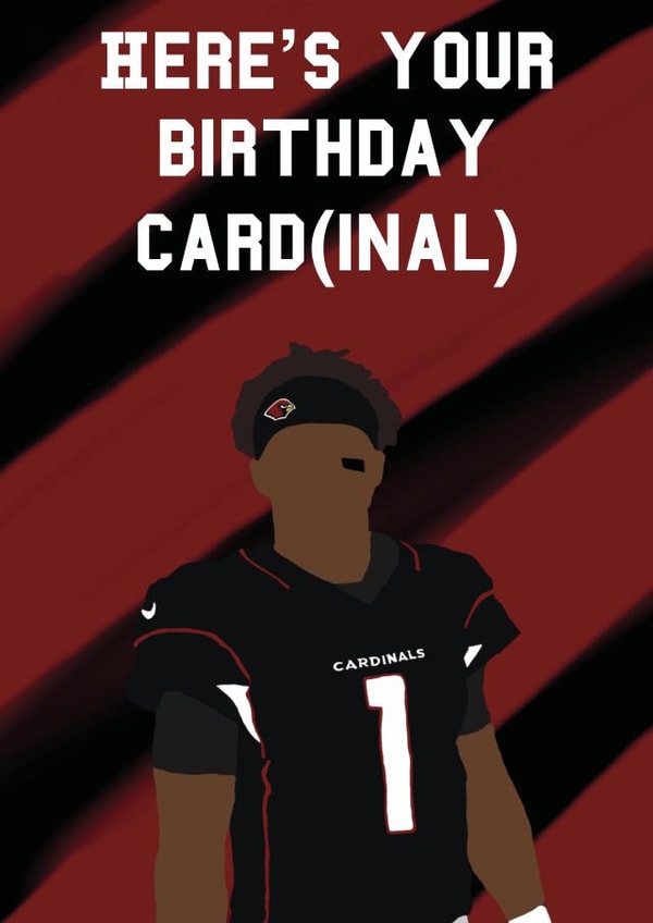 Arizona Cardinal Pun Birthday Card created by MinimalistSport
