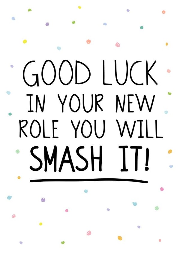 Congratulations card, new job, promotion created by Superlush Cards