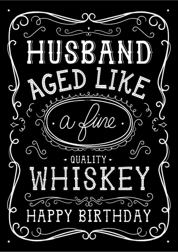 Husband Jack Daniels Whiskey Birthday Card created by  la la la     Designs