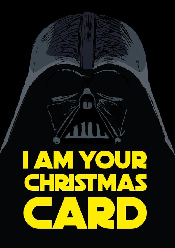 Darth Vader Christmas Card created by Freckle & Specs