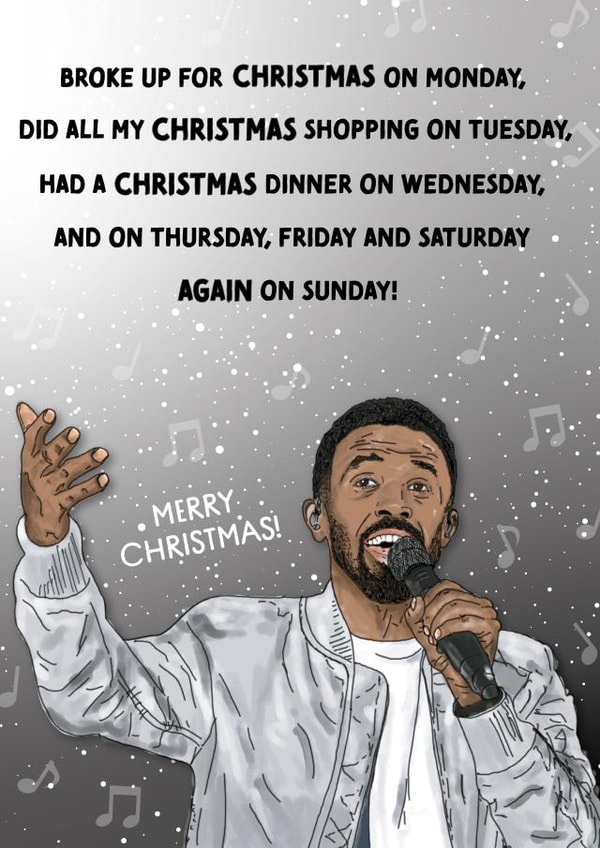 Craig David 7 Days Christmas Card created by Cards from Designers