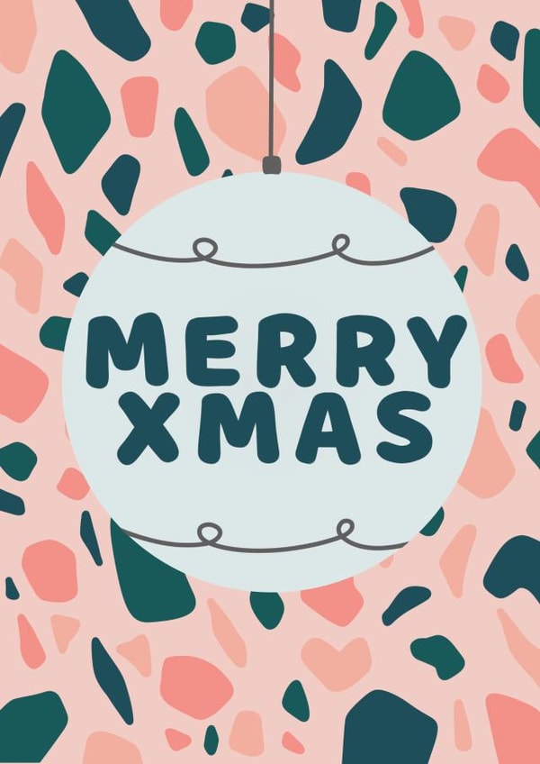Terrazzo Christmas Card created by Serendipity Inspired