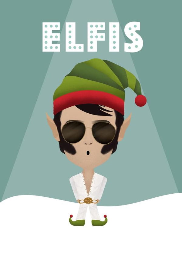 Elvis Christmas Card created by Courtney