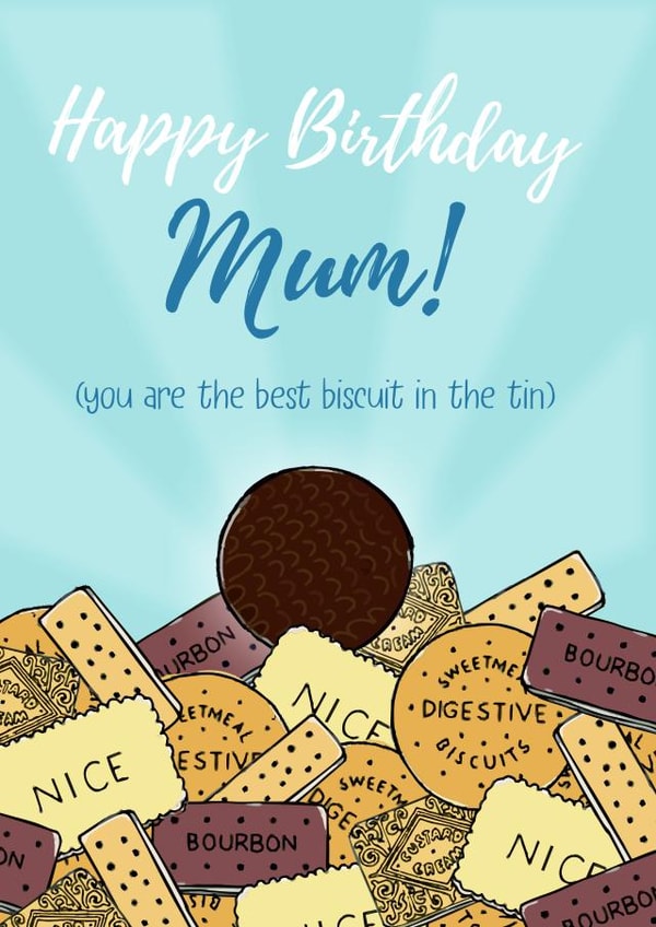 Mum Biscuit Birthday Card created by Pecan Creations