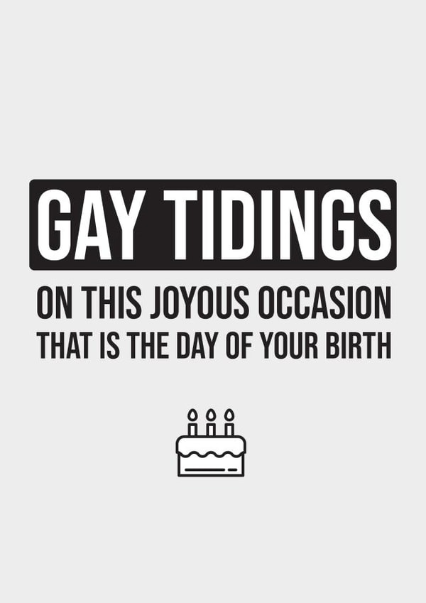 Gay Tidings created by Darren Hooper