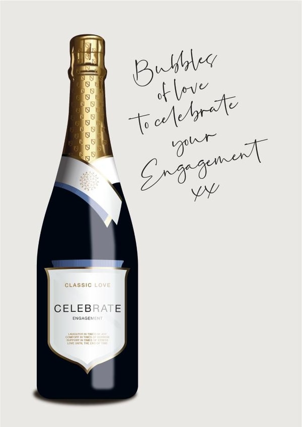 Nyetimber sparkling wine - celebrate your engagement created by Pendrea Noye