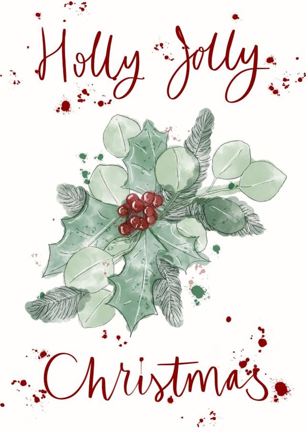 Holly jolly Christmas created by Amaisin’ cards