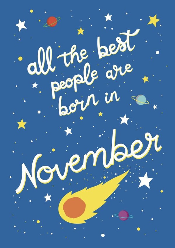 Cosmic November Birthday created by Emma Blue
