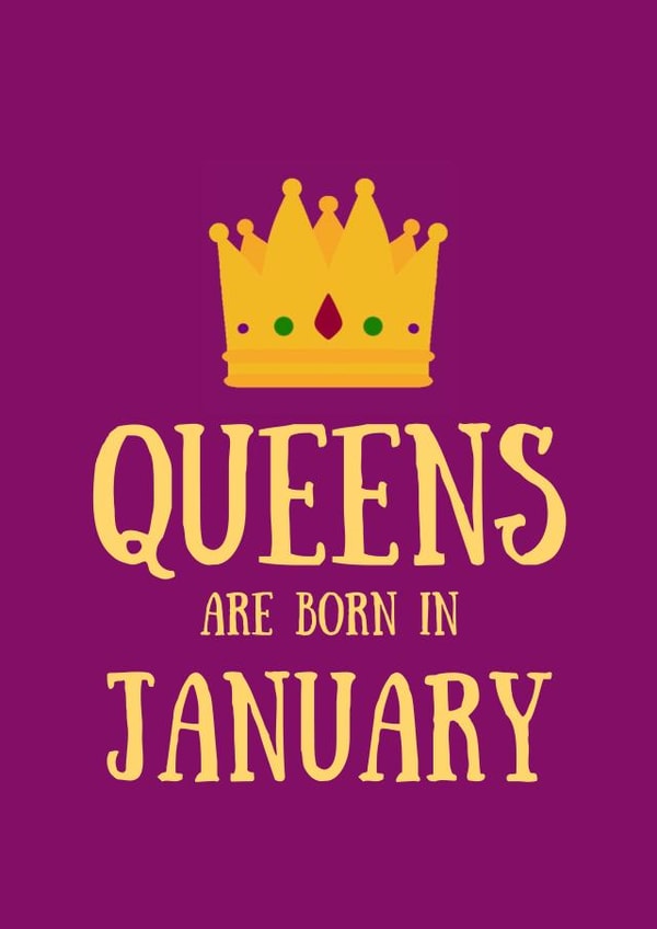 January Birthday Card 1000 created by SJdesigns