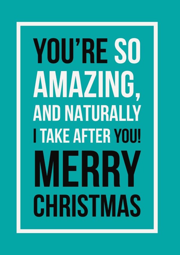 You’re amazing, Merry Christmas  created by See-saw Cards