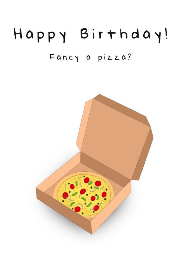 Happy Birthday! - Pizza? created by Shannon Ford