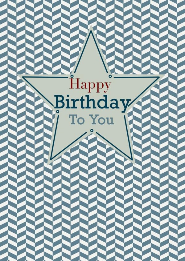 Star Birthday card created by VerUnique Designs