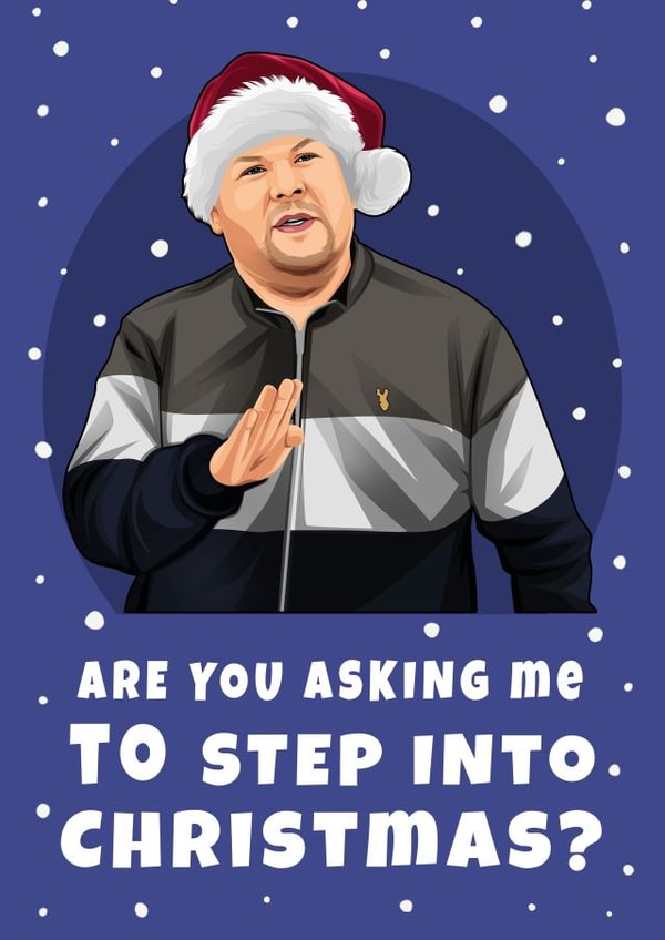 Are you asking me to step in? Smithy Inspired Christmas Card 1001 created by Hint of Sarcasm