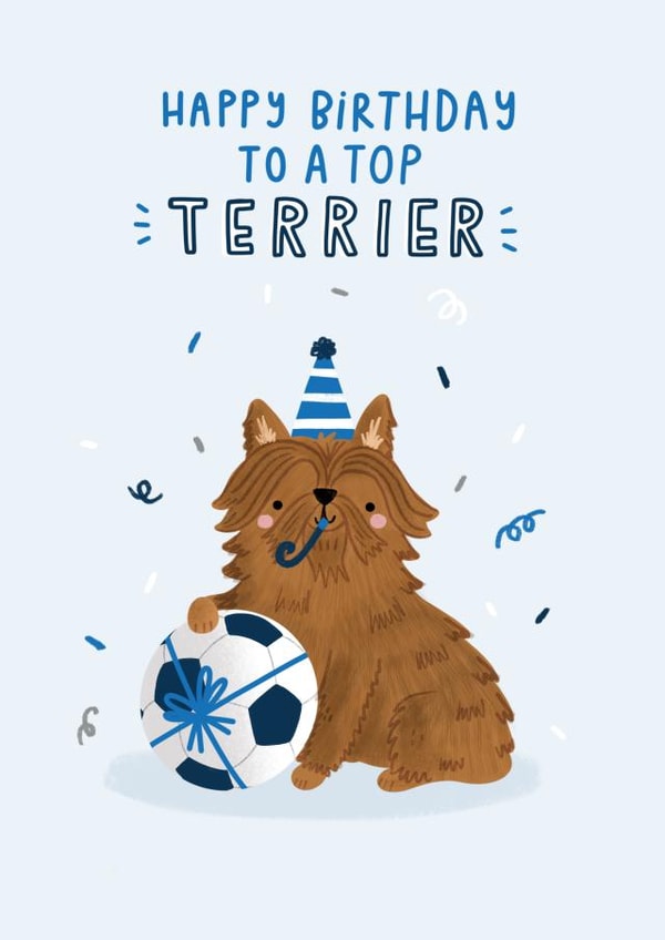 Happy Birthday Top Terrier created by Jess Moorhouse