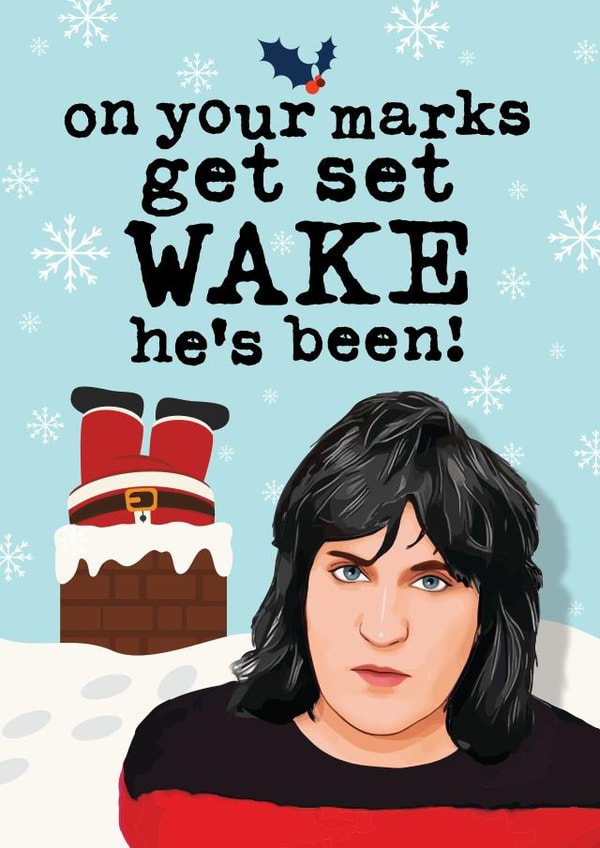 Funny Great British Bake Off Christmas Card - Noel Fielding created by Mrs Best Paper Co.