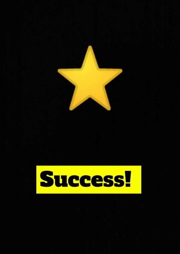 Exam pass test achievement card created by TimeForHeroes