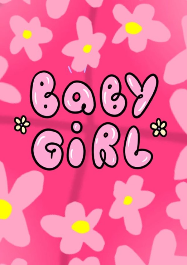 Baby girl card created by TimeForHeroes