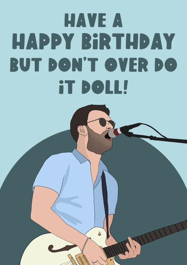 Courteeners Birthday Card created by The Foxy Lemon Co.