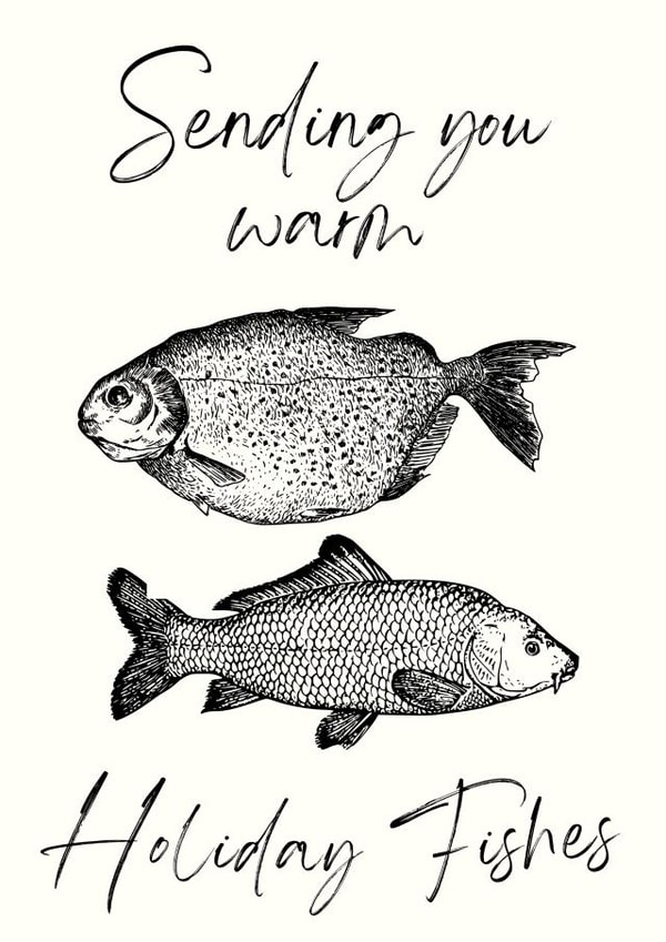 Holiday Fishes Christmas Card created by Lilac Hailstorm