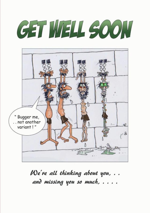 New card design from cartoonist Strings created by David Stringer ( STRINGS )