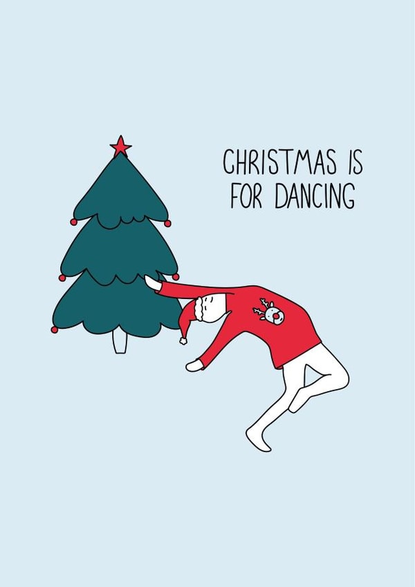 Christmas is for dancing  created by Anna Smith Design