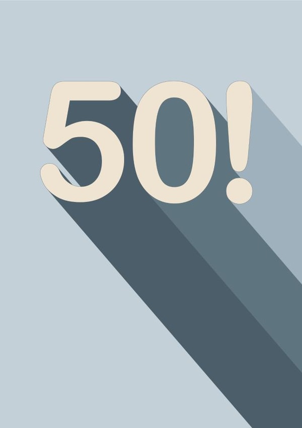 50! Celebrate this special birthday with a stylishly designed card! created by Amy Munro