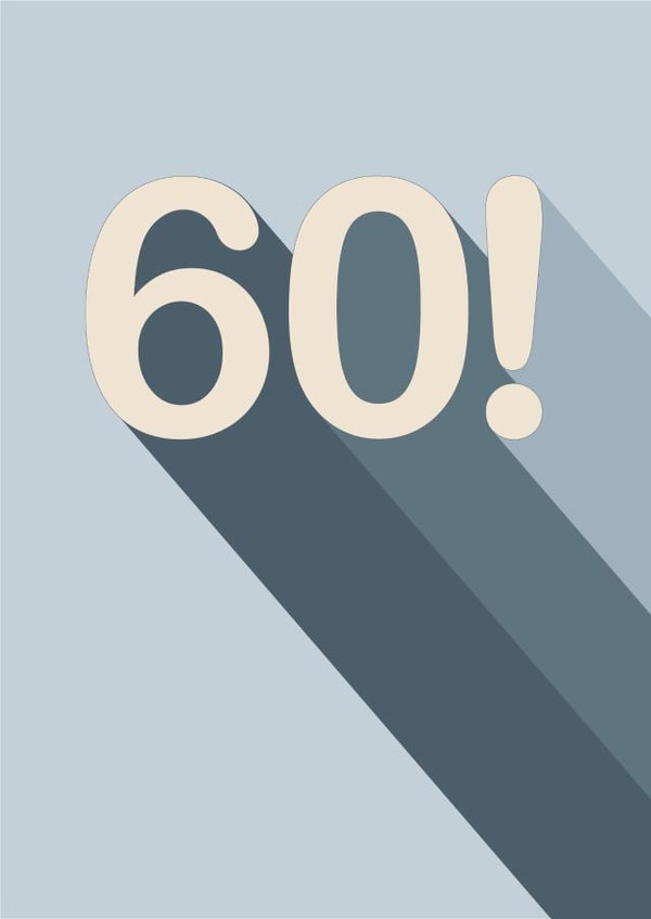 Eye catching 60th card perfect for making a statement! created by Amy Munro