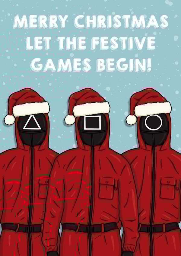 Squid Game Christmas Card created by Canny Crafted