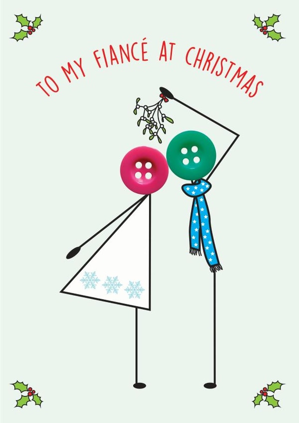 To my fiancé at Christmas card created by mrs L cards