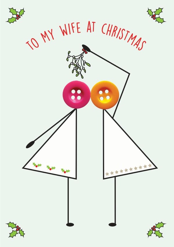 To my Wife at Christmas card 1001 created by mrs L cards