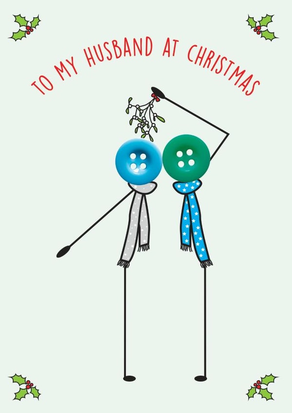 To my husband at Christmas card 1001 created by mrs L cards