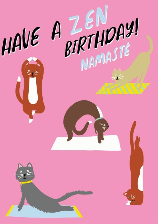 Yoga cats created by Debra Lilly