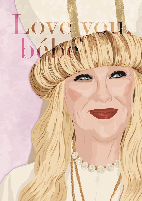 Love you, bébé - Moira Rose of Schitt’s Creek created by ttrappartt