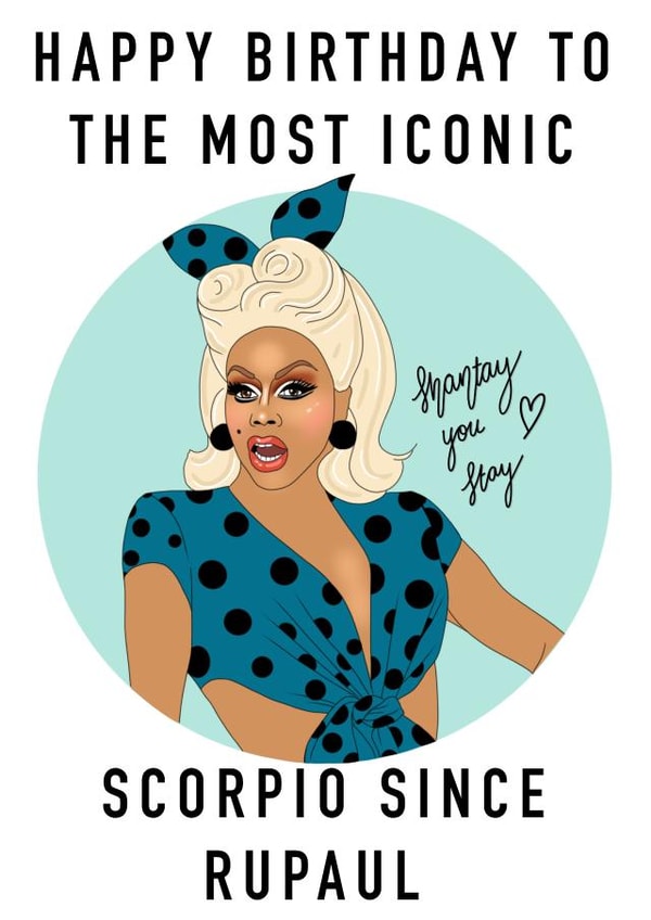 Rupaul birthday card  created by Ain't It Fun