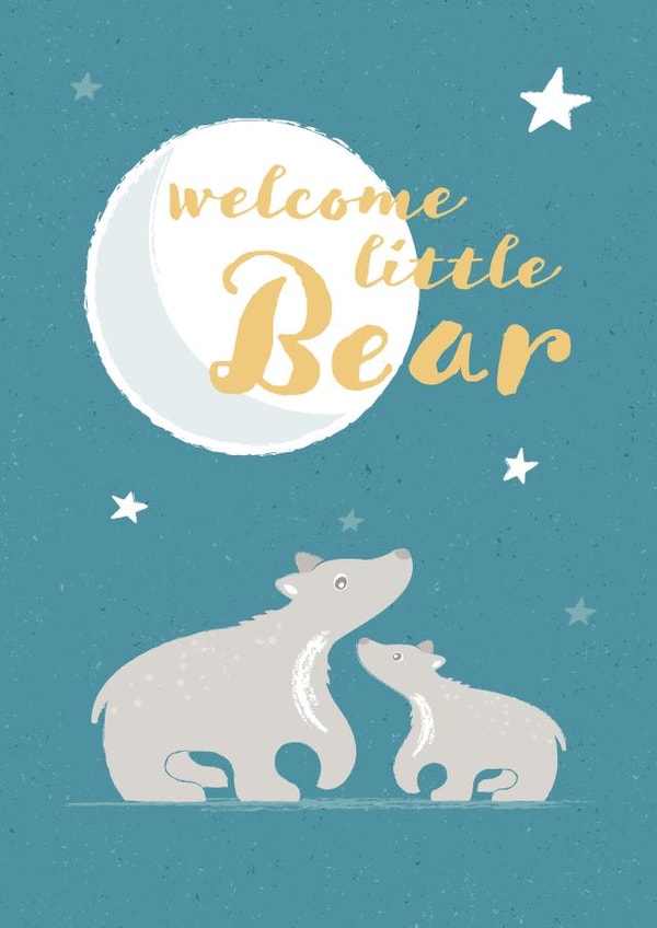 New Baby Bear Card created by X, Y & Z Design