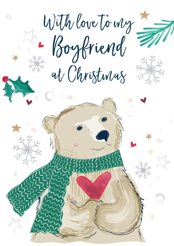 With love to my Boyfriend at Christmas created by Katie Phythian Design
