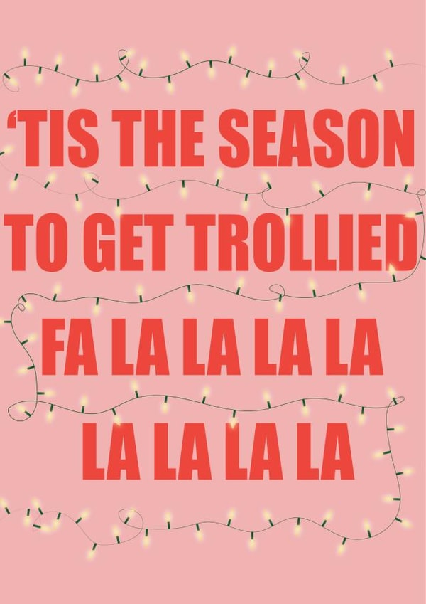 Trollied christmas card created by IllustrationsByEll
