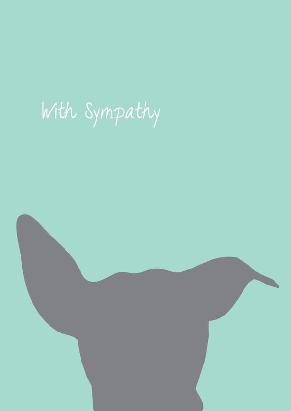 Sympathy Card - Dogs created by Ilka Dickens