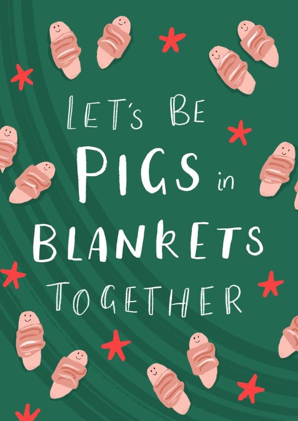 Pigs in Blankets Together created by Leah Alefounder Illustrations