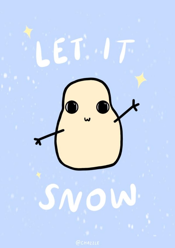 Chazzle 'Let It Snow' Christmas Card created by Charlotte Watts