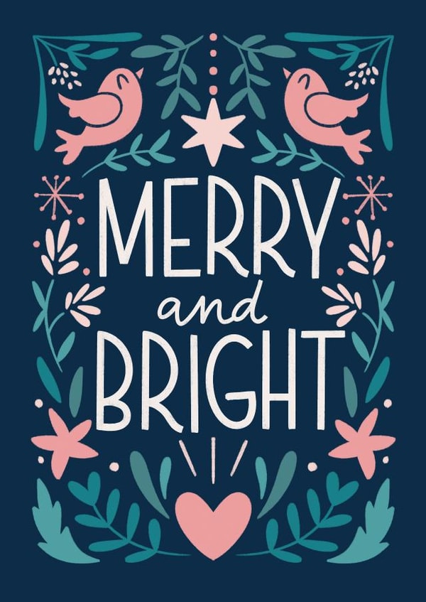 Merry and bright created by Natalia Gonzalez