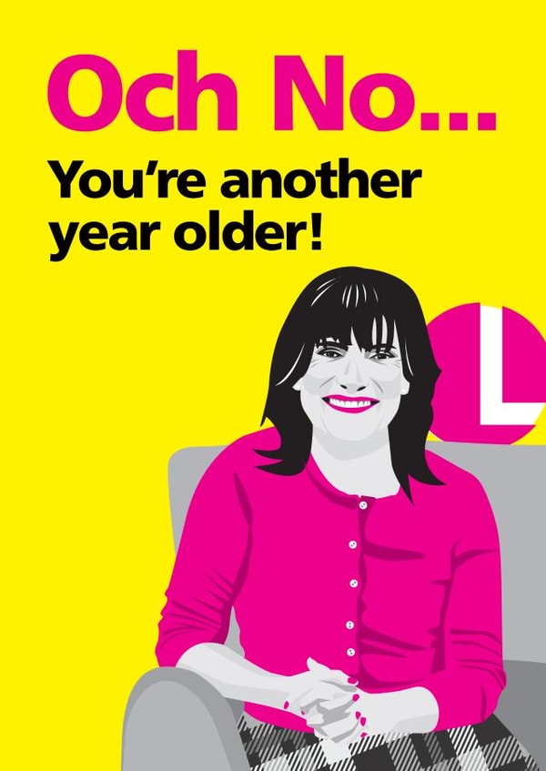 Lorraine Kelly Birthday Card created by Gareth wood