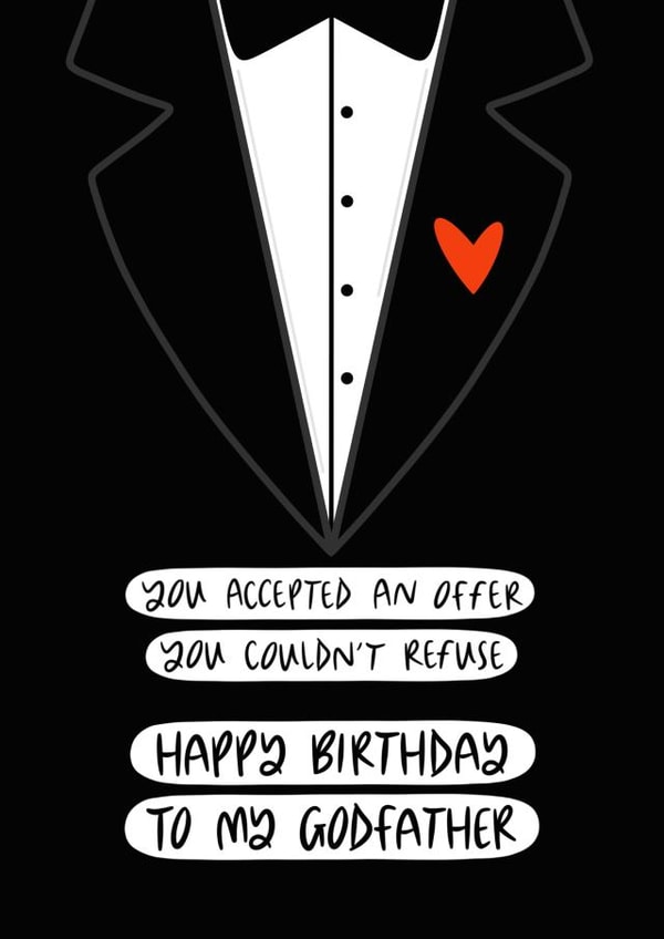 Happy Birthday Godfather Card created by Muses & May 