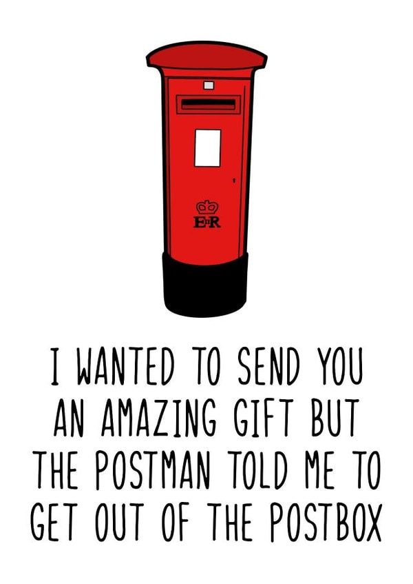 Cheeky Postbox Birthday Christmas Card created by PearlandRosePrints