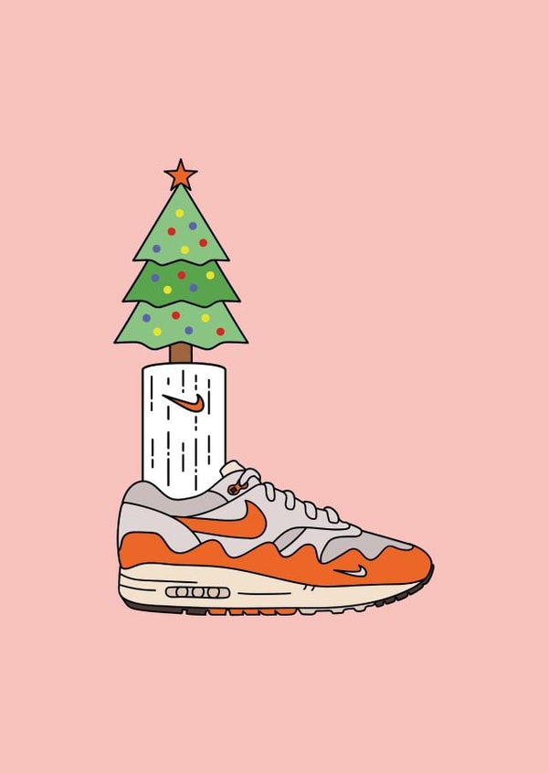 Christmas trainer 1000 created by Anna Smith Design