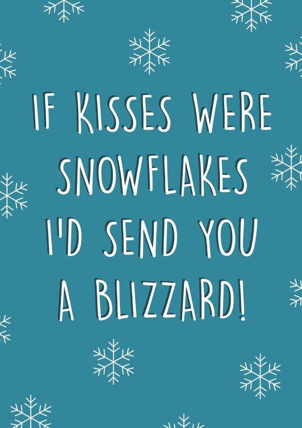 Kisses Christmas Card created by Canny Crafted